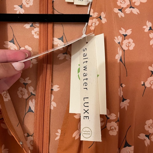 NWT Saltwater LUXE mini mid-sleeve dress XS - Picture 7 of 9